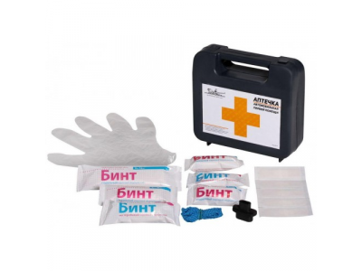 Аптечка автомобильная СПАС в пластиковом футляре AIRLINE