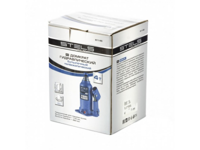 Домкрат гидравлический бутылочный телескопический, 4 т, подъем 170-420 мм Stels