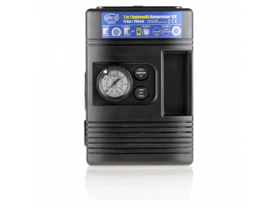 Компрессор "5 в 1" с насосом, фонарем и маячком