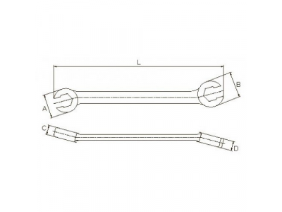 Ключ разрезной 14х17мм