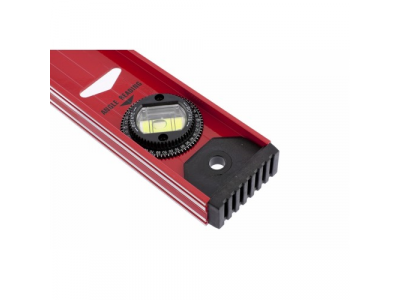 Уровень алюминиевый "Рельс", 400 мм, 3 глазка, усиленный// MATRIX