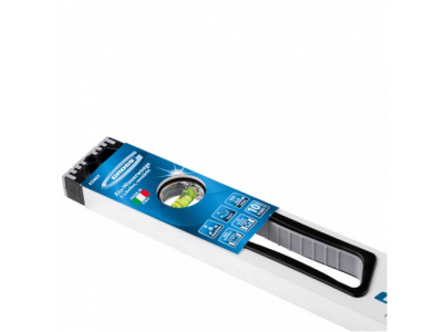 Уровень алюминиевый, 600 мм, усиленный, рукоятки, фрезерованный, 3 глазка, магнитный Gross