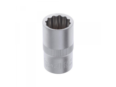 головка торцевая 12-гранная 1/2dr. 15мм от AV STEEL головка торцевая 12-гранная 1/2dr. 15мм