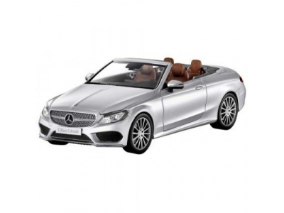 Модель Mercedes-Benz C-Class Cabriolet, Iridium Silver, Scale 1:18, артикул B66960612 от Mercedes Модель Mercedes-Benz C-Class Cabriolet, Iridium Silver, Scale 1:18, артикул B66960612