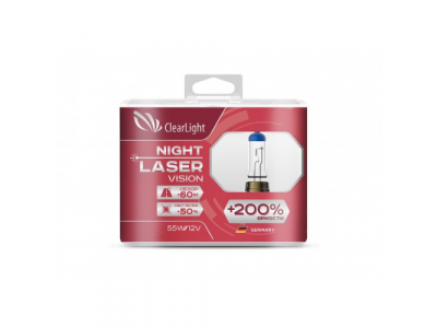 Лампа HB3(Clearlight)12V-65W Night Laser Vision +200% Light (2 шт.)